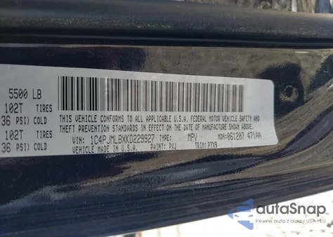 2019 Jeep Cherokee Latitude Plus 4X4 из США, поврежденный, VIN 1C4PJMLBXKD229927